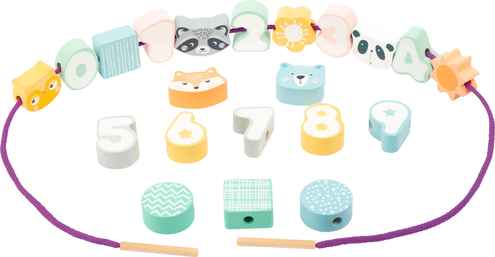 Juego para Enhebrar en Color Pastel Small Foot®