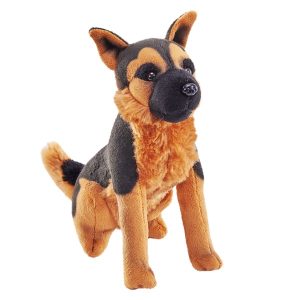 Peluche Perro Pastor Alemán con Sonido 14cm