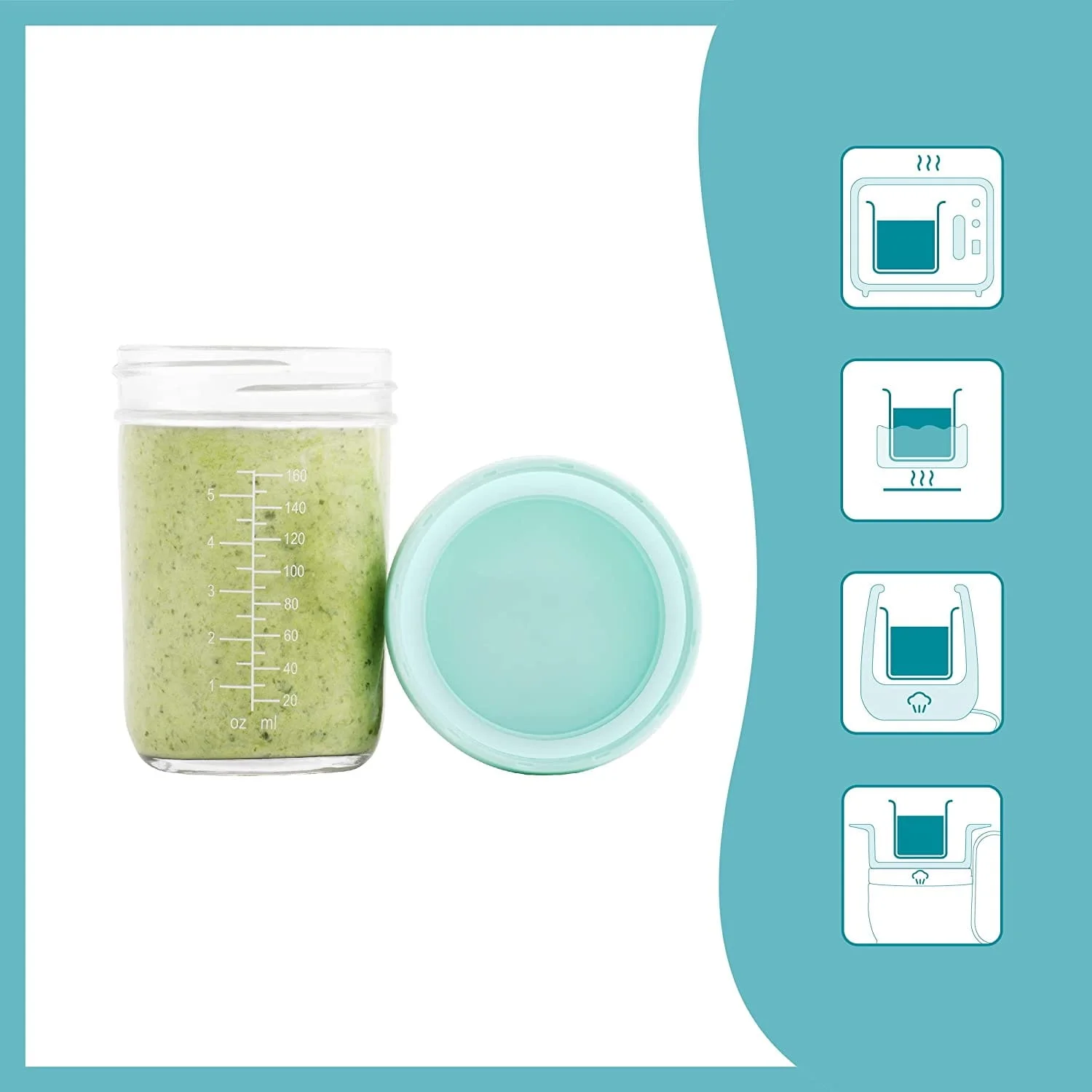 Recipientes de Cristal para Alimentos Babybols - Imagen 2